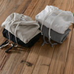 Buddha Stones Ribbed Hem Design Hoodie Men's Cotton Linen Jacket Shirt With Pockets - image 22
