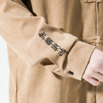 Buddha Stones Embroidery Chinese Frog-Button Design Tang Suit Men's Cotton Jacket Shirt - image 18