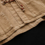 Buddha Stones Retro Women's Cotton Corduroy Jacket With Pockets - image 5