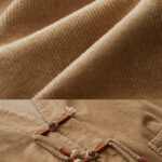 Buddha Stones Retro Women's Cotton Corduroy Jacket With Pockets - image 9