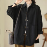 Buddha Stones Casual Solid Color Women's Jacket With Pockets - image 17