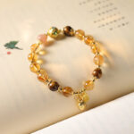 Buddha Stones Natural Citrine Fu Character Lucky Beast Prosperity Bracelet - image 9