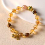 Buddha Stones Natural Citrine Fu Character Lucky Beast Prosperity Bracelet - image 2