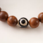 Buddha Stones Lightning Struck Wood Red Phantom Yin Yang Protection Bracelet - image 14