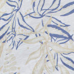 Buddha Stones Blue Beige Flowers Notched Design Long Sleeve Women's Cotton Shirt For Older Adults - image 9