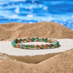 Buddha Stones Natural Colorful Emperor Stone Oval Square Beads Anti-stress Bracelet - image 2