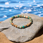 Buddha Stonesnatural Colorful Emperor Stone Oval Square Beads Anti-stress Bracelet - image 1