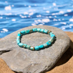 Buddha Stonesnatural Colorful Emperor Stone Oval Square Beads Anti-stress Bracelet - image 4