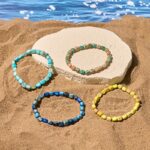 Buddha Stonesnatural Colorful Emperor Stone Oval Square Beads Anti-stress Bracelet - image 14