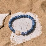 Buddha Stones Natural Stone Sea Turtle Turquoise Crackle Agate Wisdom Bracelet - image 5