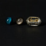 Buddha Stones Natural Silver Sheen Obsidian Blue Tiger Eye Om Mani Padme Hum Soothing Bracelet - image 7