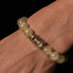 Buddha Stones Natural Citrine Om Mani Padme Hum Prosperity Bracelet - image 2