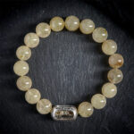 Buddha Stones Natural Citrine Om Mani Padme Hum Prosperity Bracelet - image 1