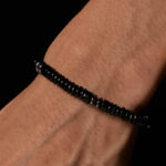 Buddha Stones Small Black Obsidian Green Aventurine Grey Jasper Tiger Eye Strength Rope Bracelet - image 9