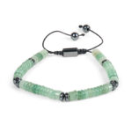 Buddha Stones Small Black Obsidian Green Aventurine Grey Jasper Tiger Eye Strength Rope Bracelet - image 17