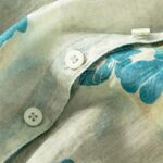 Buddha Stones Half Sleeve Color Contrast Floral Pattern Midi Dress With Pockets - image 10
