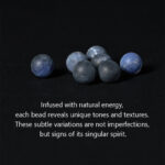 Buddha Stones 925 Sterling Silver Lotus Design Natural Sodalite Positive Beads Harmony Bracelet - image 10