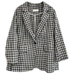 Buddha Stones Commute Plaid Pattern Women's Cotton Lapel Long Sleeve Jacket With Pockets - image 16