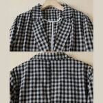 Buddha Stones Commute Plaid Pattern Women's Cotton Lapel Long Sleeve Jacket With Pockets - image 15