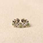 Buddha Stones Jade South Red Agate Copper Coin Prosperity Luck Open Ring - image 1