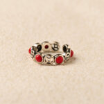 Buddha Stones Jade South Red Agate Copper Coin Prosperity Luck Open Ring - image 11