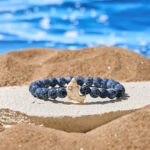 Buddha Stones Natural Various Stones Dolphin Spiritual Balance Bracelet - Crackle Agate(Wrist Circumference: 15-18cm) - image 12