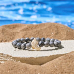 Buddha Stones Natural Various Stones Dolphin Spiritual Balance Bracelet - Grey Jasper(Wrist Circumference: 15-18cm) - image 16