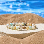Buddha Stones Natural Various Stones Elephant Spiritual Strength Bracelet - Amazonite(Wrist Circumference: 15-18cm) - image 13