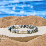Buddha Stones Natural Agate Stone Shark Wisdom Bracelet - Green Agate(Wrist Circumference: 15-18cm) - image 11