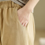 Buddha Stones Casual Elastic Waist Women's Polyester Harem Pants With Pockets - image 7