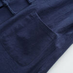 Buddha Stones 2Pcs Tang Suit Men's Frog-Button Cotton Long Sleeve Shirt Pants Set With Pockets - image 9