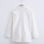 Buddha Stones Vintage Solid Long Sleeve Lace-up Design Cotton Linen Men's Shirt - image 1