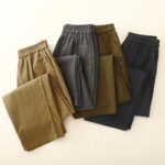 Buddha Stones Casual Snap Buttons Women's Cotton Polyester Pants With Pockets - image 16