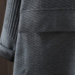Buddha Stones Pure Color Irregular Design Cotton Turtleneck Long Sleeve Midi Dress With Pocket - image 11