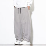 Buddha Stones Drawstring Solid Color Tapered Design Cotton Corduroy Men's Harem Pants With Pockets - image 13