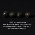 Buddha Stones Natural Lava Rock Buddha Face Support Bracelet - image 5