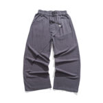 Buddha Stones Asymmetrical Patched Design Plain Men's Cotton Pants With Pockets - LightSlateGray - US/UK/AU46，EU56 (5XL) - image 1
