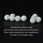 Buddha Stones Natural White Turquoise Bead Om Mani Padme Hum Blessing Bracelet - image 5