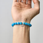 Buddha Stones 925 Sterling Silver Lotus Natural Apatite Creativity Bracelet - image 4