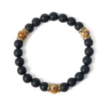 Buddha Stones Natural Black Onyx Picture Jasper Fortune Bracelet - image 5