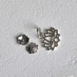 Buddha Stones 925 Sterling Silver Lotus Design Natural Sodalite Positive Beads Harmony Bracelet - image 6