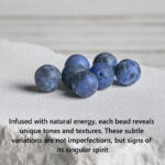 Buddha Stones 925 Sterling Silver Lotus Design Natural Sodalite Positive Beads Harmony Bracelet - image 5