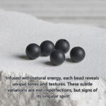 Buddha Stones Natural Frosted Black Onyx Buddha Face Support Bracelet - image 7