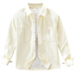Buddha Stones Spring Commute Buttons Long Sleeve Shirt Men Cotton Clothing With Pockets - image 13