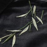Buddha Stones Embroidery Leaves Pattern Men's Long Sleeve Cotton Linen Shirt - image 2
