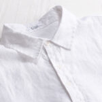 Buddha Stones Men's Solid Color Lapel Buttons Long Sleeve Pure Linen Shirt - image 11