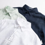 Buddha Stones Men's Solid Color Lapel Buttons Long Sleeve Pure Linen Shirt - image 16