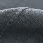 Buddha Stones Men's Fall Plain Ramie Cotton Long Sleeve Lapel Shirt With Pockets - image 9