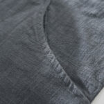 Buddha Stones Men's Fall Plain Ramie Cotton Long Sleeve Lapel Shirt With Pockets - image 11