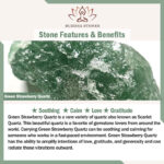 Buddha Stones Natural Daisy Candy Agate Green Strawberry Quartz Healing Bracelet - image 9